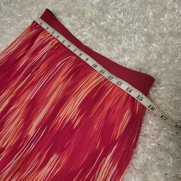 Ruby Rd. Women's Elastic waist Skirt, Pink Red Orange, Size 10 - Picture 8 of 8